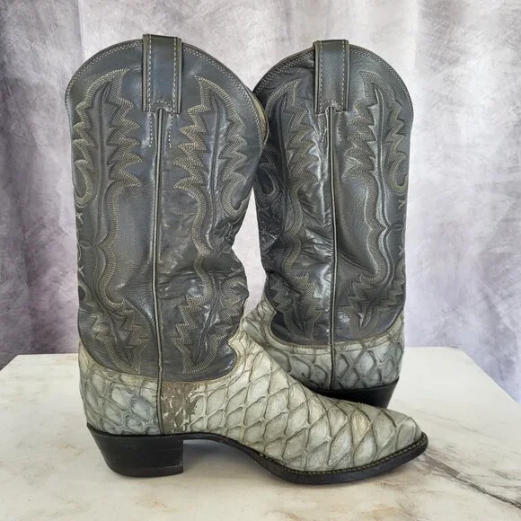 Justin Pre Ban Ant Eater Western Cowboy Boots Men's Size 8.5 D - Picture 11 of 16